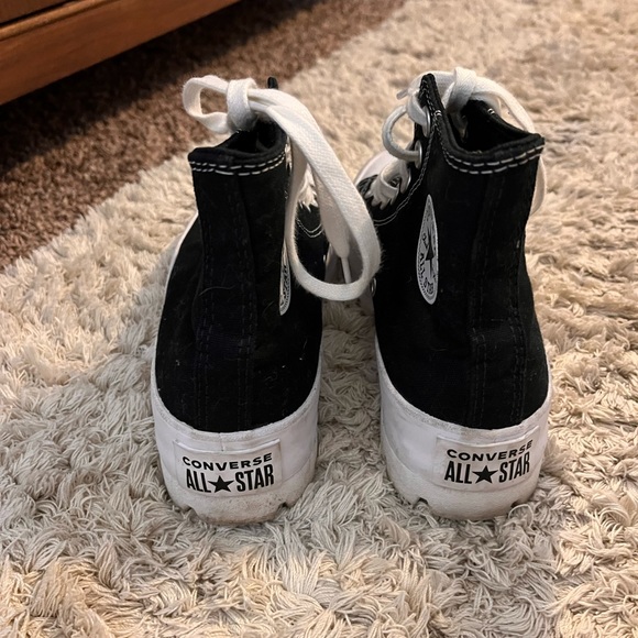 Platform lug sole converse high tops - Picture 2 of 4